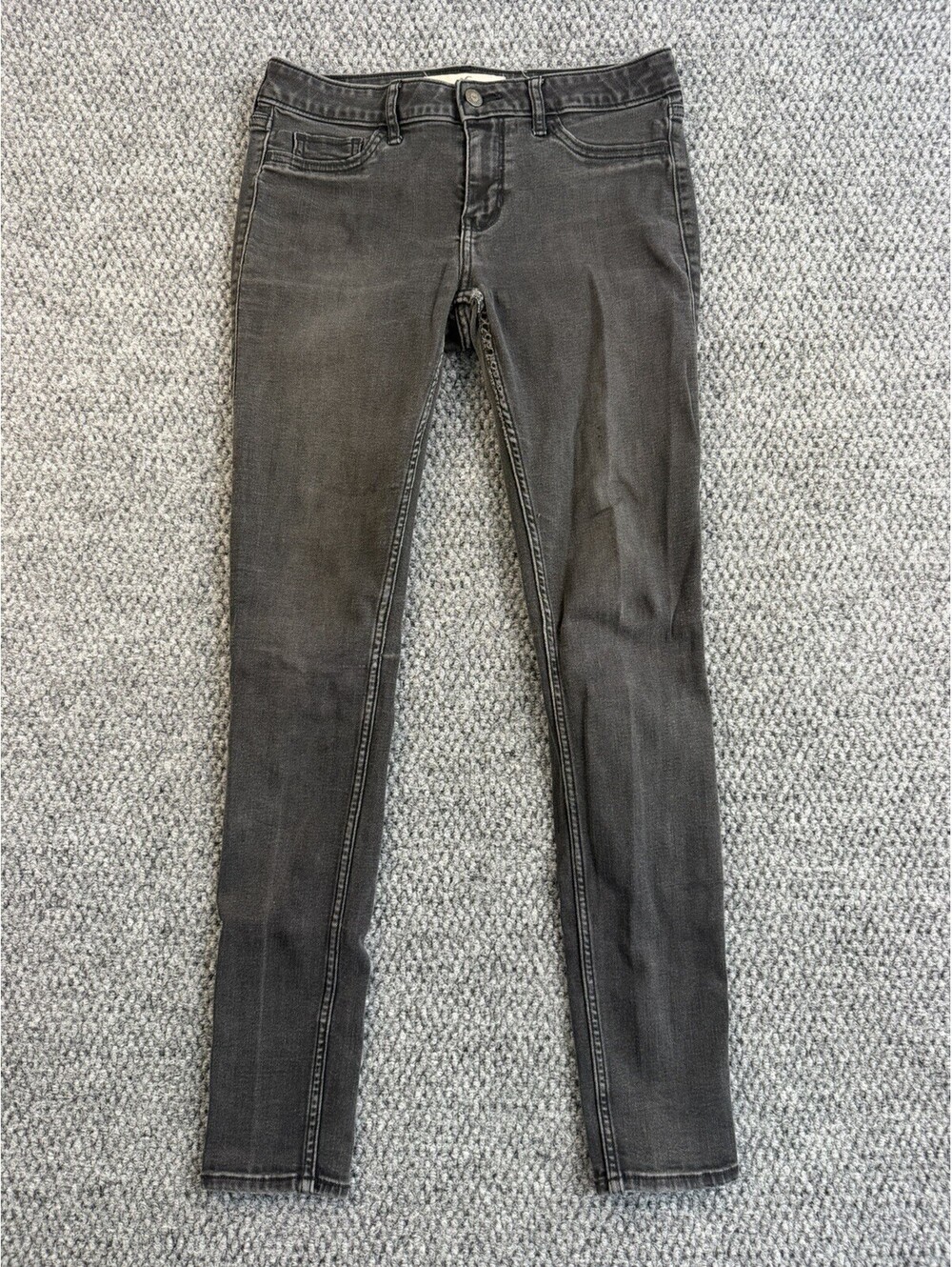 Hollister Women’s W28 L32 Black Skinny Jeans Low Rise Stretch Denim